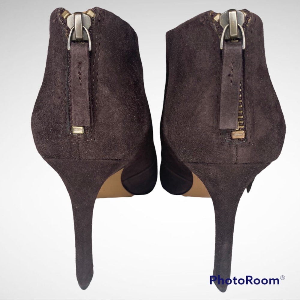 Nine West Swarm suede heeled booties Sz 9 - Picture 9 of 11